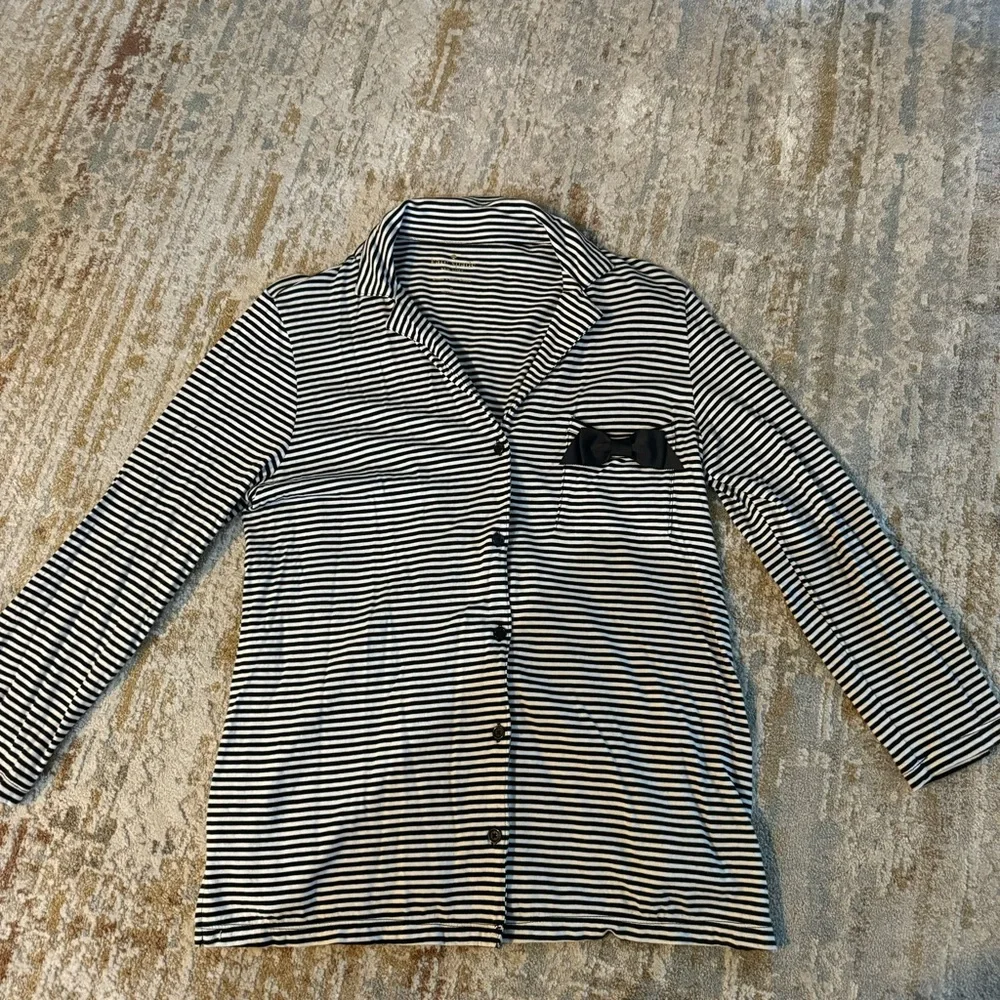 Kate Spade striped pajama top-size small